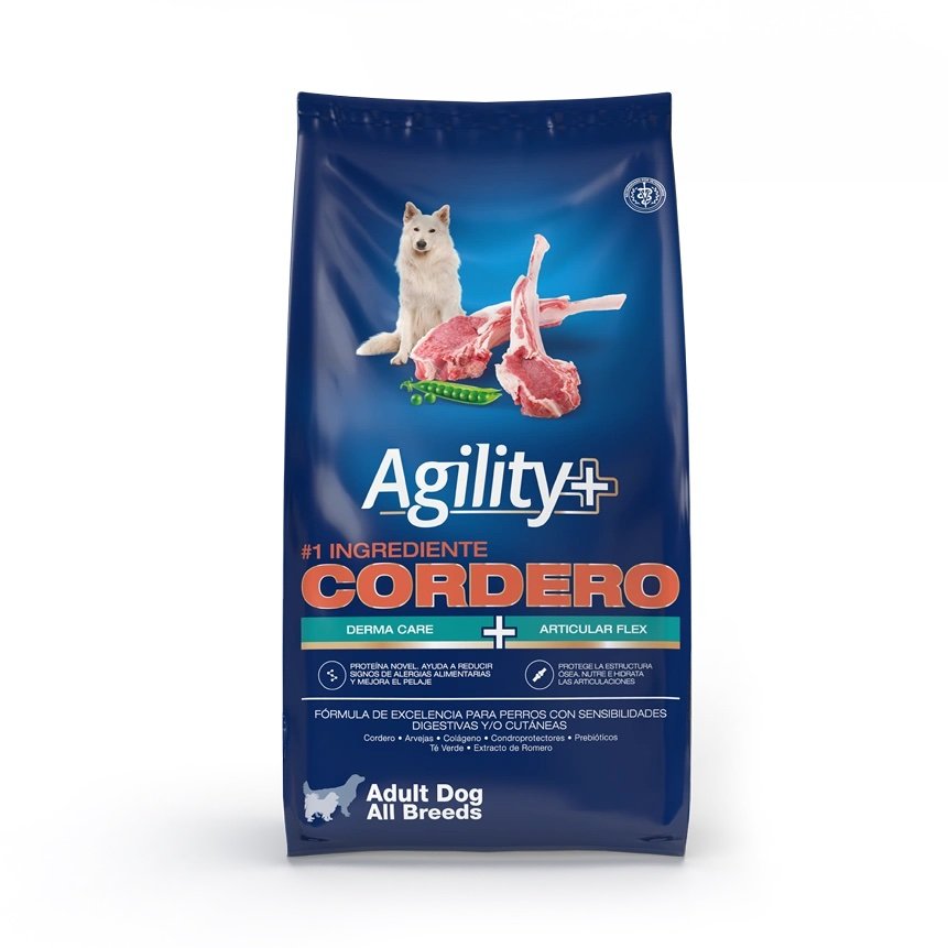AGILITY PERRO Adulto Cordero y Arroz x 1,5 kgs.